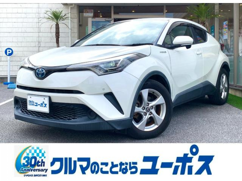 トヨタ C-HR ハイブリッド S LEDパッケージ OP10年保証対象 トヨタセーフティーセンス レザーシートカバー クリアランスソナー