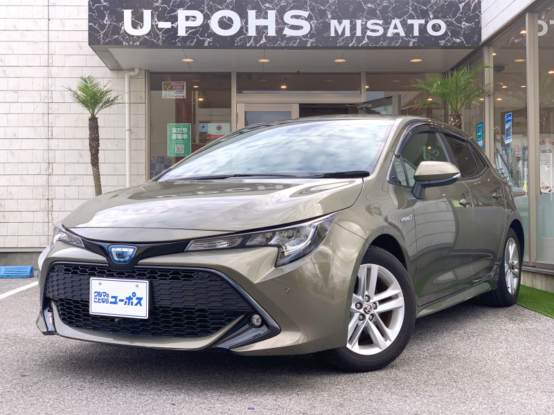 トヨタ カローラスポーツ ハイブリッドG OP10年保証対象車　衝突被害軽減ブレーキ　コーナーセンサー　BSM　純正ナビ　ETC車載器　LEDライト　オートライト　シートヒーター　レーダークルーズコントロール　ステアリングスイッチ　Fカメラ