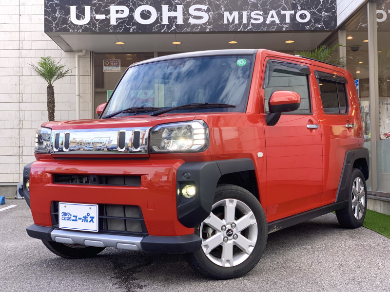 ダイハツ タフト Gターボ OP10年保証対象車　全方位カメラ　衝突被害軽減ブレーキ　パノラマルーフ　コーナーセンサー　オートリトラミラー　レーダークルーズコントロール　アイドリングストップ　オートブレーキホールド　USBポート