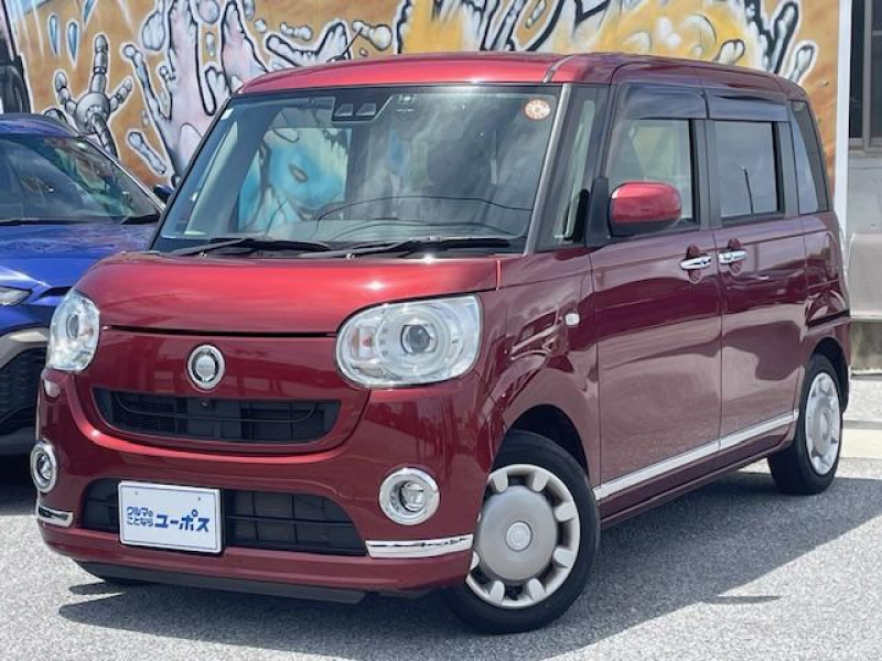 ダイハツ ムーブキャンバス Gブラックインテリアリミテッド　SAIII　OP5年保証対象車両　両側パワースライドドア　純正8インチナビ（CD／DVD／Bluetooth／フルセグ）バックモニター／360°ビューモニター　ドライブレコーダー　コーナーセンサー　ETC