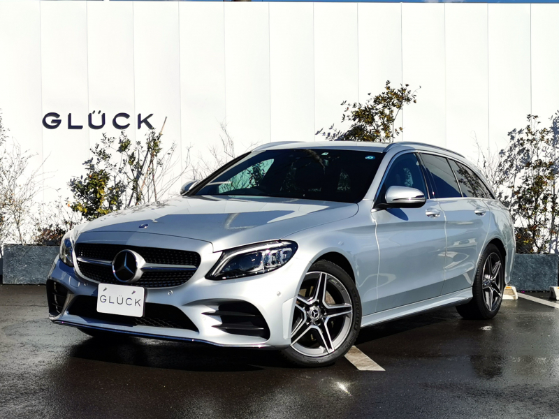 メルセデスベンツ Cクラス C200 ワゴン ローレウスED BSGスポーツ+　RSP 黒革 HUD エアサス AMGスタイリング 電動ゲート AMG18インチAW ACC ブレーキアシスト レーンキープ キーレスゴー ブラインドスポット LEDヘッドライト フルセグTV メモリーパワーシート ステアリングアシスト