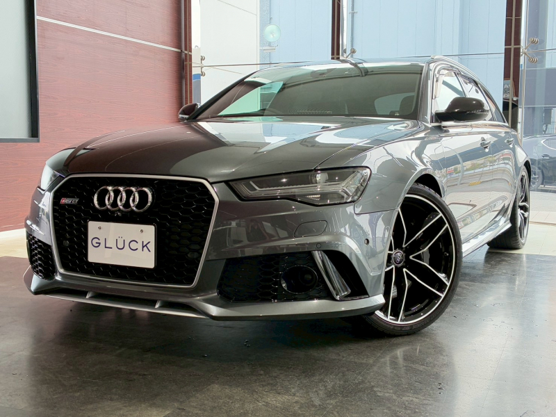 アウディ RS6アバント 4WD　1オーナー パノラマルーフ B＆Oサラウンド　21インチ5ツインスポーツハイグロスブラックAW　ヘッドアップディスプレイ　コンフォートシート　シートヒーター/ベンチレーション　　デイトナグレーPE