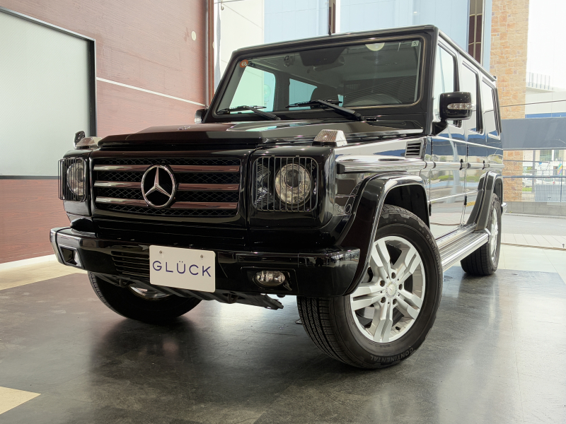 メルセデスベンツ Gクラス G550　ロング　左ハンドル サンルーフ 黒革 前後シートヒーター 社外ナビ バックカメラ フルセグTV ETC
