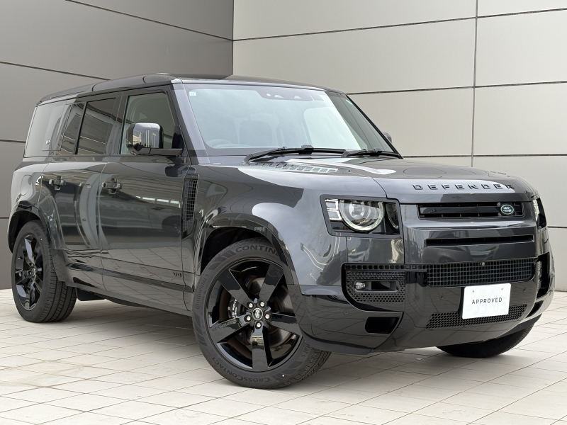 ランドローバー ディフェンダー 110 V8 5.0L P525 サンルーフ ブラックエクステリアP 22インチ スタイル5098 ブラックルーフ クリアサイトインテリアビューミラー 置くだけ充電  14Way電動フロントシート Meridianサラウンドサウンド