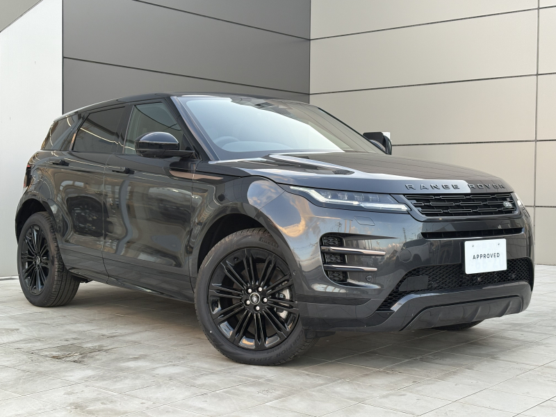 ランドローバー レンジローバー EVOQUE ダイナミックHSE 1.5L P300e PHEV 4WD 1オーナー 固定式パノラミックルーフ コールドクライメートパック フロントシートヒーター＆ベンチレーション リアシートヒーター ステアリングホイールヒーター カルパチアングレー ブラックコントラストルーフ