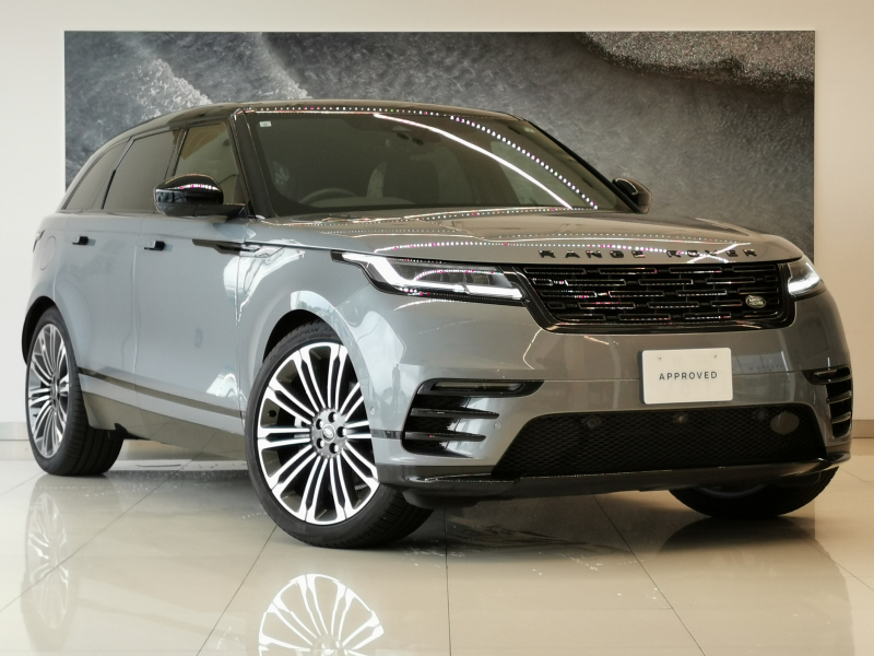 ランドローバー レンジローバー VELAR Dynamic HSE 1オーナー スライディングパノラミックルーフ 電子制御エアサスペンション ブラックパック ブラックコントラストルーフ フロントシートヒーター/クーラー付き 22インチ「style 1075」グロスダークグレー アダプティブクルーズコントロール