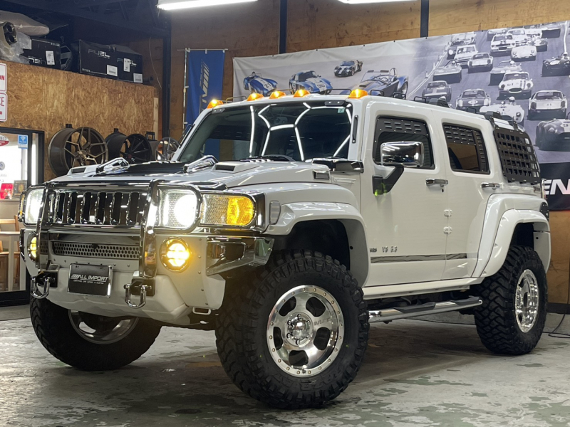 ハマー H3 アルファ　新並　5.3L　V8　4WD　リフトアップ　サンルーフ　M/T18　オバフェン