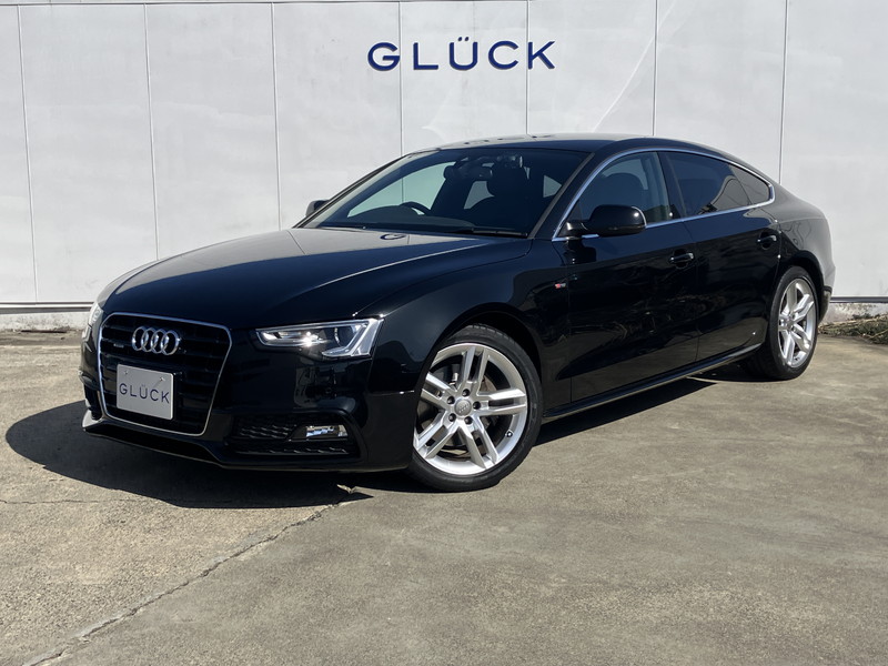 アウディ A5 スポーツバック2.0TFSIクワトロSライン 4WD/ワンオーナー/禁煙車/黒革本革シート/パワーシート/シートヒーター/MMIナビ/バックカメラ/クルーズコントロール/