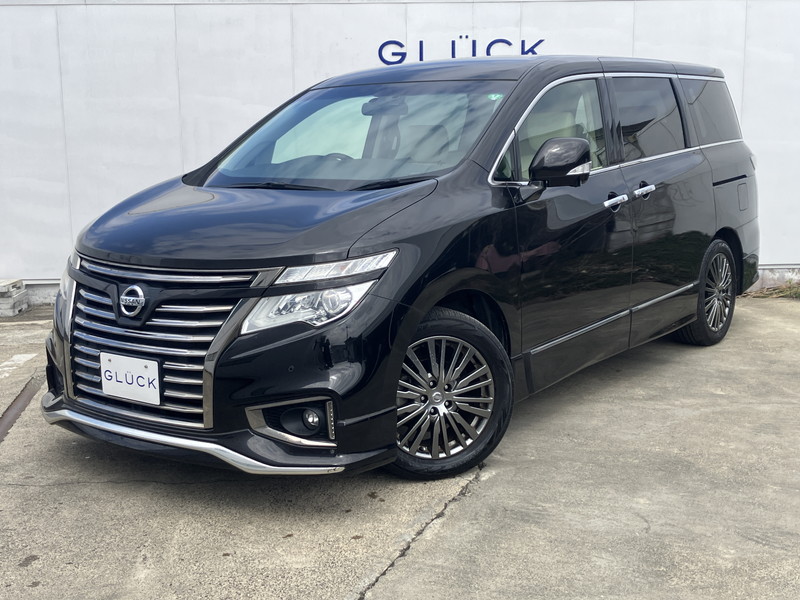 日産 エルグランド 250ﾊｲｳｪｲｽﾀｰSｱｰﾊﾞﾝ/ワンオーナー/禁煙車/後席モニター/白革シート/パワーシート/シートヒーター/100V電源/純正ナビ/フルセグTV/全周囲カメラ/アダプティブクルーズ/
