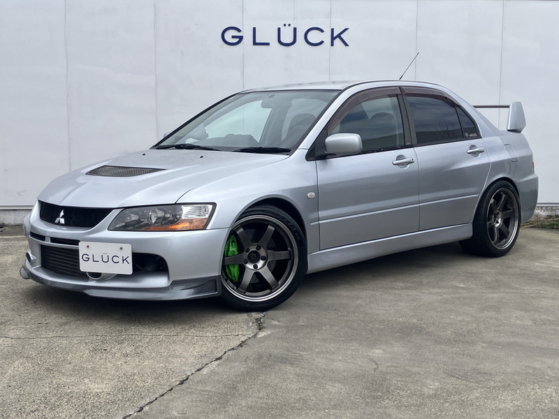 三菱 ランサーエボリューション 2.0GSRエボリューションⅨ  4WD6MT/カスタム車両/禁煙車/BRIDEバケットシート/RAYS　TE37　19AW/ブレンボ緑キャリパー/スリットディスク/アペックスマフラー/オーリンズサス/記録簿/ブースト計/純正付属品