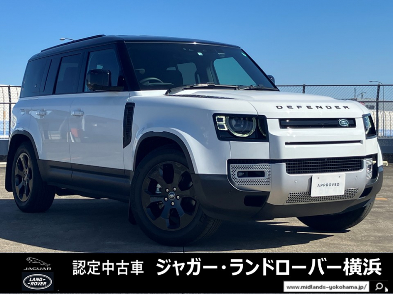 ランドローバー ディフェンダー 110 S 2.0L P300 4WD　1オーナー エアサス 20インチAW ブラックPK 禁煙車 ブラックコントラストルーフ シートヒーター  プライバシーガラス 3Dサラウンドカメラ アップルカープレイ アンドロイドオート プレミアムケアLEDヘッドライト PiviProナビ