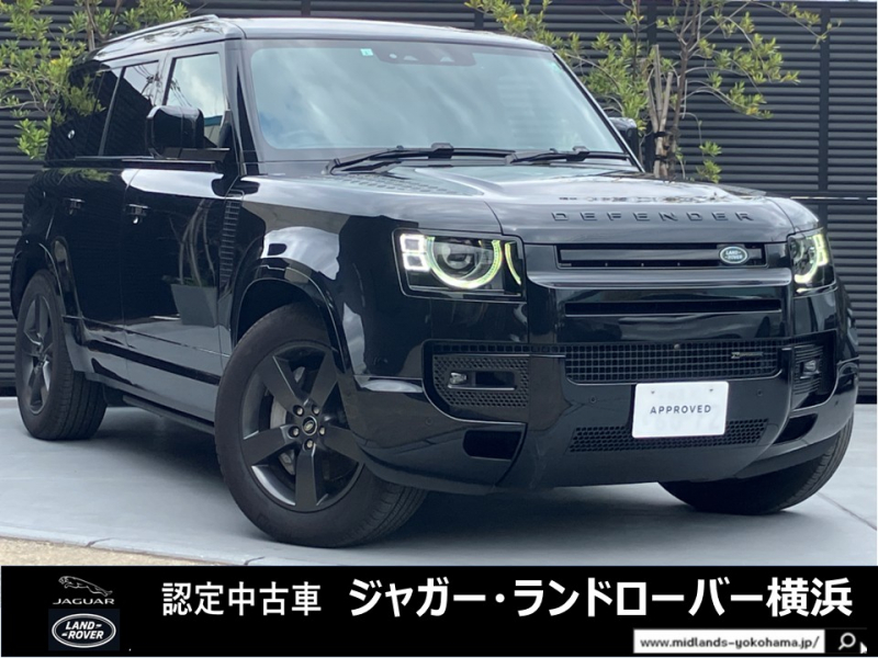 ランドローバー ディフェンダー 110X DynamicHSE D300 4WD 1オーナー 7人乗り ACC スライディングルーフ エアサスペンション FamilyPack 電動サイドステップ ヒーター＆クーラ付フロントシート ブラックパック マトリックスLED 20A/Wサテングレイ