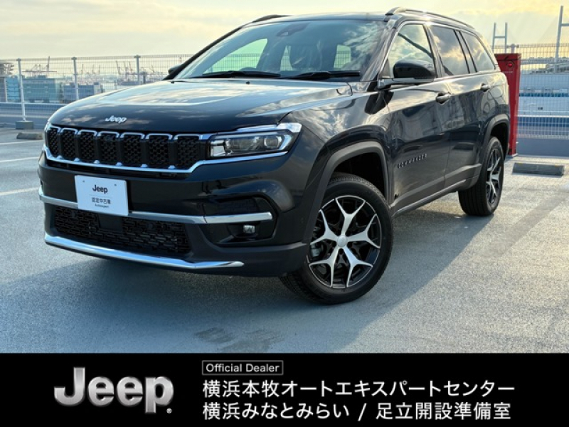 ジープ コマンダー リミテッド 4WD　サンルーフ　4WD　ACC　　ディーゼルターボ　CarPlay　AppleMusic　LEDヘッドライト　純正ナビ10.1インチ　ナビ360度カメラ　3列レザーシート　7人乗り  認定中古車