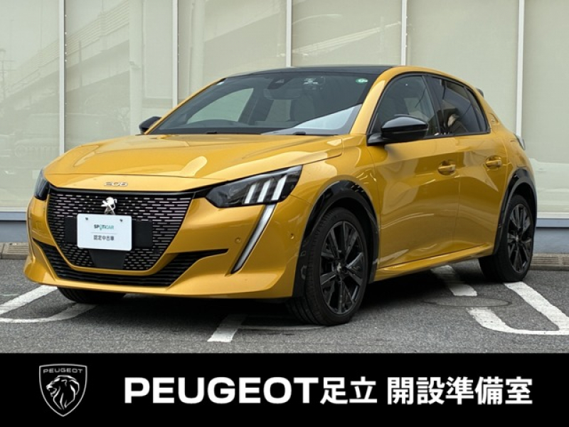 プジョー 208 GT　認定中古車　ガラスルーフ　AppleCarPlay　アクティブクルーズコントロール　レーンポジショニングアシスト　ステアリングパドルシフト　バックカメラ　LEDヘッドライト　ETC 　ドライブレコーダー　シートヒーター　