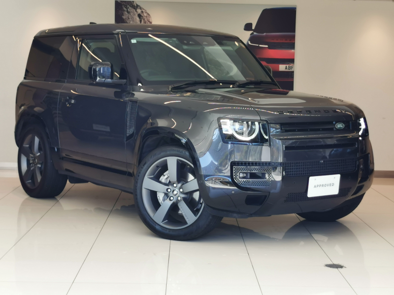 ランドローバー ディフェンダー 90 XダイナミックHSE 3.0L D300 AWD 1オーナー 黒革シート サンルーフ フロントシートヒーター＆クーラー 電子制御エアサスペンション 22インチアルミホイール MERIDIANサウンド クリアサイトインテリアリアビューミラー インタラクティブドライバーディスプレイ