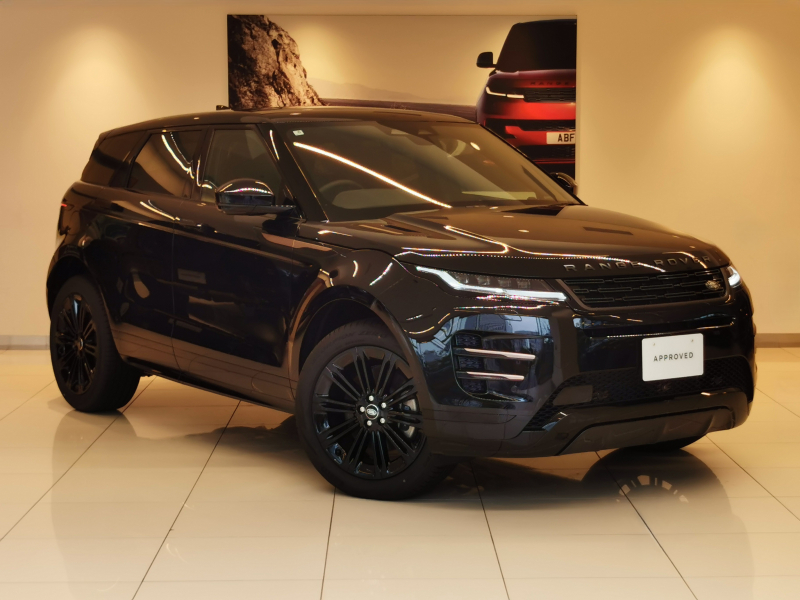 ランドローバー レンジローバー EVOQUE ダイナミックHSE 1.5L P300e PHEV AWD 登録済未使用車 黒革シート サンルーフ フロントシートヒーター＆クーラー、リアシートヒーター MERIDIANサウンド 20インチアルミホイール ワイヤレスデバイスチャージング インタラクティブドライバーディスプレイ ステアリングヒーター