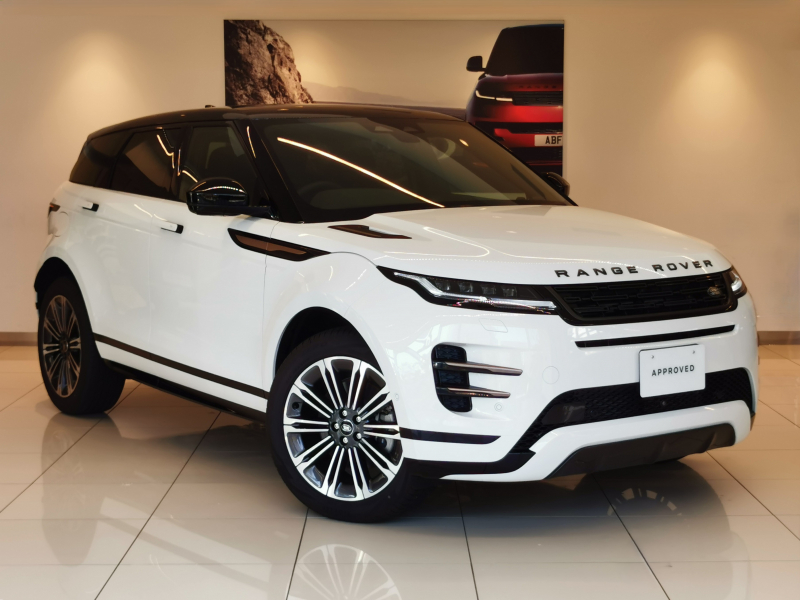 ランドローバー レンジローバー EVOQUE ダイナミックHSE 1.5L P300e PHEV AWD 登録済未使用車 黒革シート サンルーフ フロントシートヒーター＆クーラー、リアシートヒーター MERIDIANサウンド 20インチアルミホイール ワイヤレスデバイスチャージング インタラクティブドライバーディスプレイ ステアリングヒーター