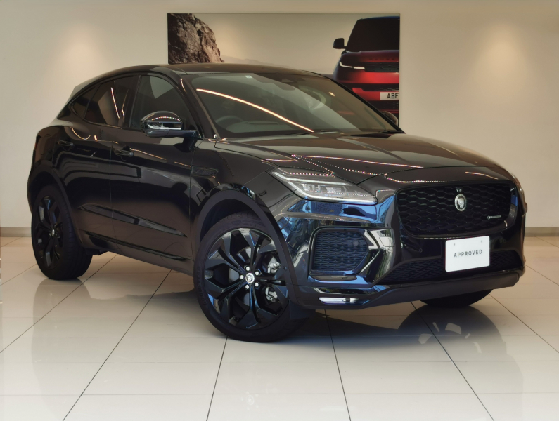 ジャガー E-PACE RダイナミックHSE 2.0L P250 AWD 1オーナー ボルドー革シート フロントシートヒーター＆クーラー、リアシートヒーター MERIDIANサウンド ブラックエクステリアパック 21インチアルミホイール ヘッドアップディスプレイ クリアサイトインテリアリアビューミラー