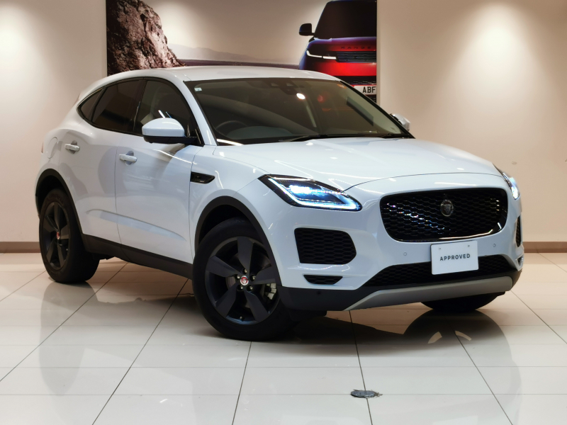 ジャガー E-PACE S 2.0L P200 AWD 1オーナー 黒革シート フロントシートヒーター MERIDIAN™サウンド ACC ブラインドスポットモニター パワーテールゲート LEDヘッドライト 19インチアルミホイール ステアリングヒーター AppleCarPlay＆AndroidAuto