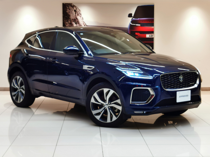 ジャガー E-PACE RダイナミックSE 2.0L D200 AWD 1オーナー 白革シート サンルーフ 全席シートヒーター MERIDIANサウンド インタラクティブドライバーディスプレイ ワイヤレスデバイスチャージング 20インチアルミホイール ステアリングヒーター メモリーシート