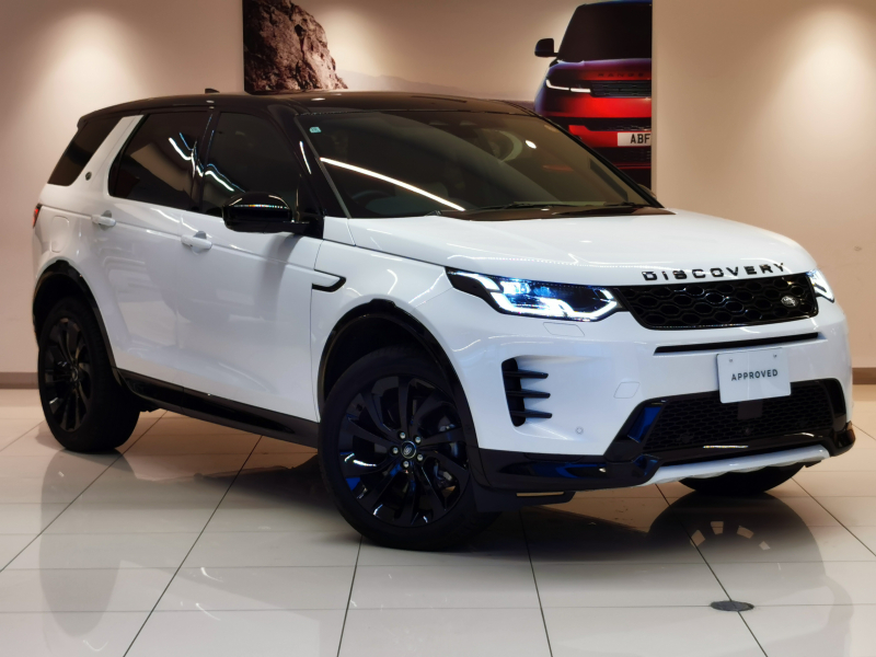 ランドローバー ディスカバリースポーツ ダイナミックSE 2.0L D200 AWD 1オーナー 白黒シート 7人乗り サンルーフ 全席シートヒーター MERIDIANサウンド ワイヤレスデバイスチャージング ステアリングヒーター 20インチアルミホイール ブラックエクステリアパック 電動調整ステアリングコラム